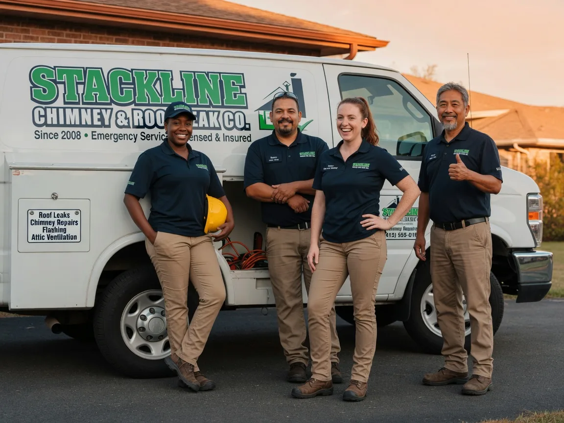 Chimney flashing repair company in Round Mountain, TX
